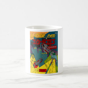 Caneca De Café Zombies de olhos laser com Chainsaws Mug