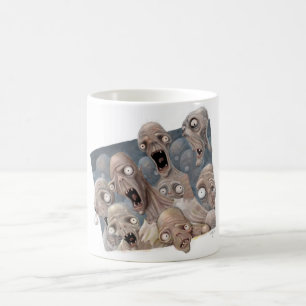Caneca De Café Zombis Scared