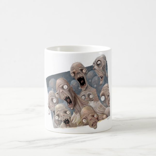 Caneca De Café Zombis Scared (Centro)