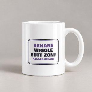 Caneca de Café Zona de Beijos de Bunda Sacolejante
