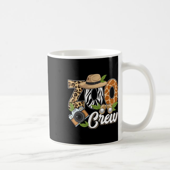Caneca De Café Zoo Crew Safari Animals Wildlife Animal Wild Field (Direita)