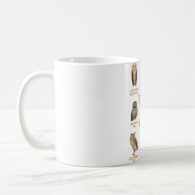 Caneca De Café Zoo Keeper Gift Forest Animal Wise Ornithology Bir (Esquerda)