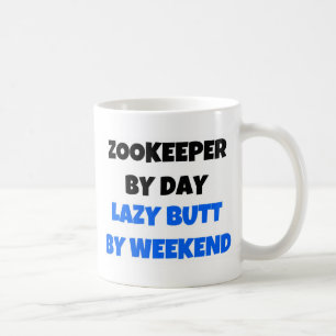 Caneca De Café Zookeeper por Dia Bumbum Preguiçoso Fim de Semana