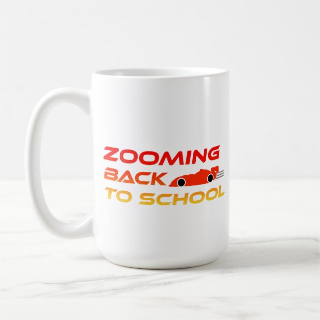 Caneca De Café Zoom De Volta À Escola (Esquerda)