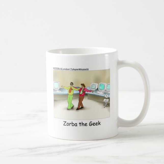 Caneca De Café Zorba O Geek Engraçado Ofertas E Coleções (Direita)