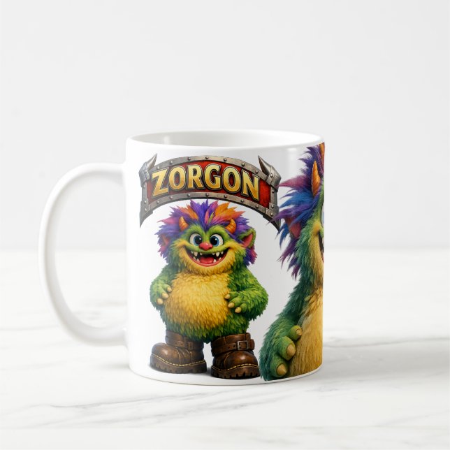 Caneca De Café Zorgon Funny Monster (Esquerda)
