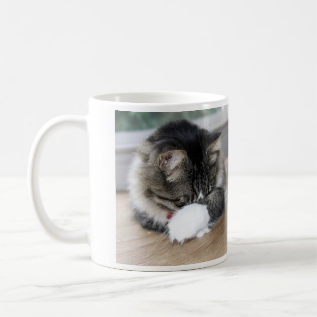 Caneca De Café Zorro Gatinho Tímido (Esquerda)