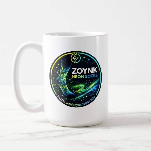 Caneca De Café Zoynk Neon Socks (Esquerda)