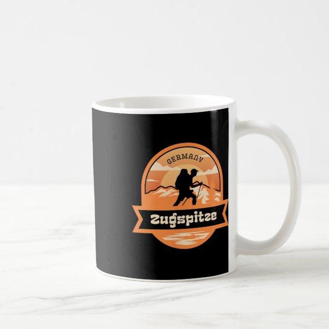 Caneca De Café Zugspitze Climbing Germany Alps Mountains Tyrol Hi (Direita)