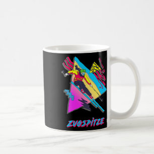 Caneca De Café Zugspitze Retro Esquiador Esqui Design Inspirado