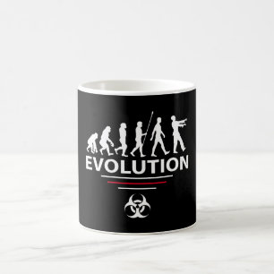 Caneca De Café zumbi da evolução