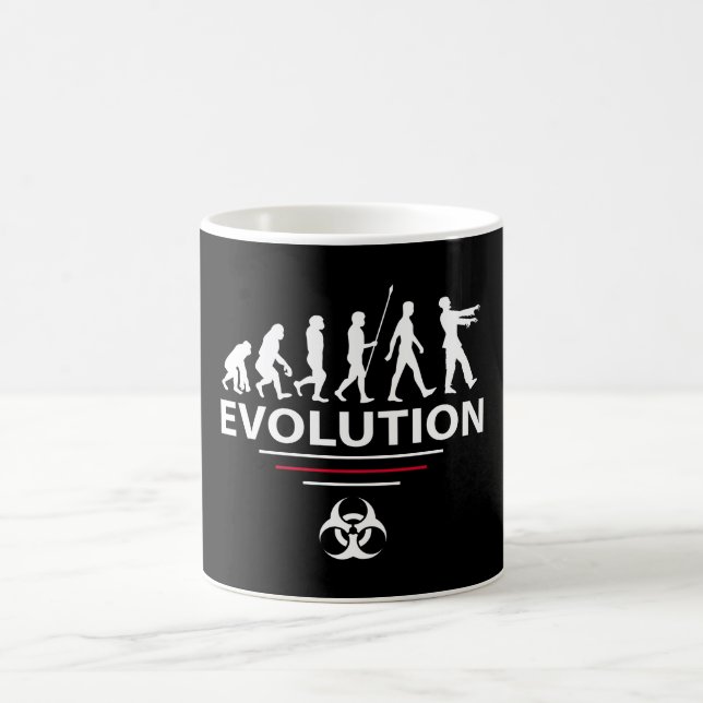 Caneca De Café zumbi da evolução (Centro)