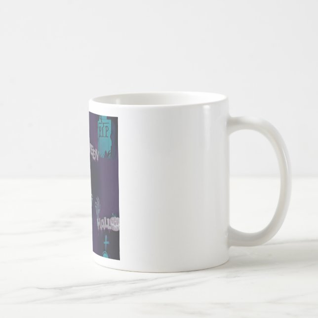 Caneca De Café zumbi de halloween (Direita)
