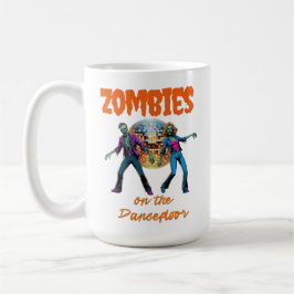 Caneca De Café Zumbis na Pista de Dança