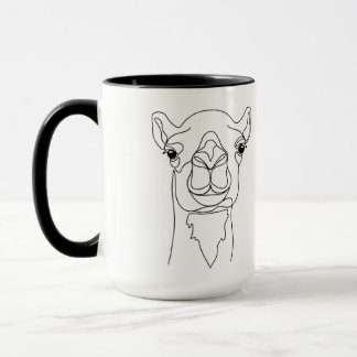 Caneca de Camelo de Linha Única Minimalista – Cont