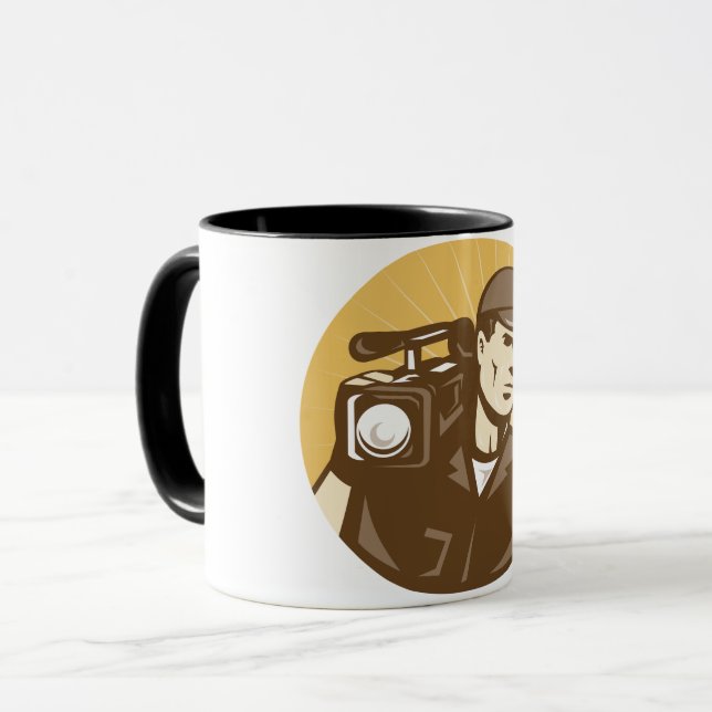 Caneca de Cameraman (Frente Esquerda)