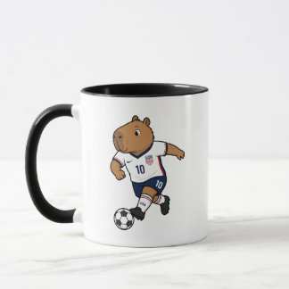 Caneca de Capivara de Futebol Fofa