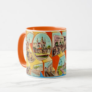Caneca de cartão-postal retrô de Coney Island NY