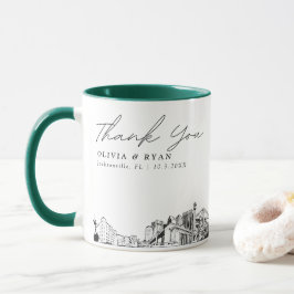 Caneca de casamento personalizada Jacksonville Ske