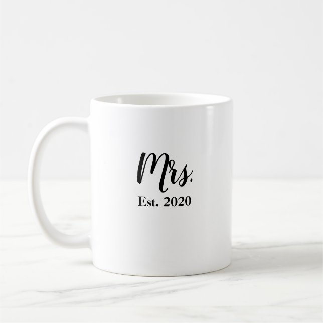 Caneca de Casamento Sra Noiva Estabelecida 2020 (Esquerda)