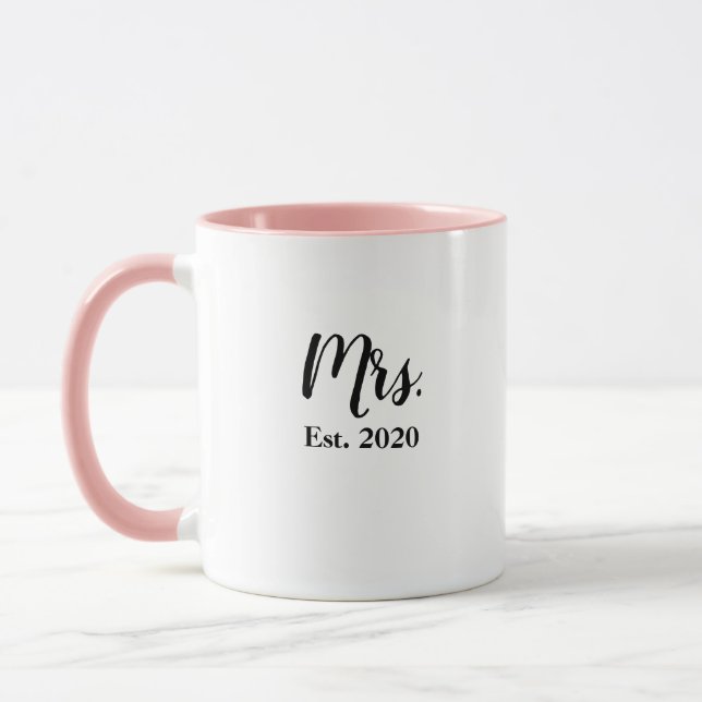 Caneca de Casamento Sra Noiva Fundada em 2020 (Esquerda)