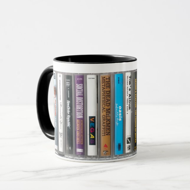 Caneca de Cassete de Alt Rock (Frente Esquerda)