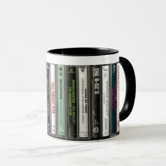Caneca de Cassete de Rock Alternativo dos Anos 80