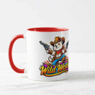 Caneca de Caubói Westie (Design Original)