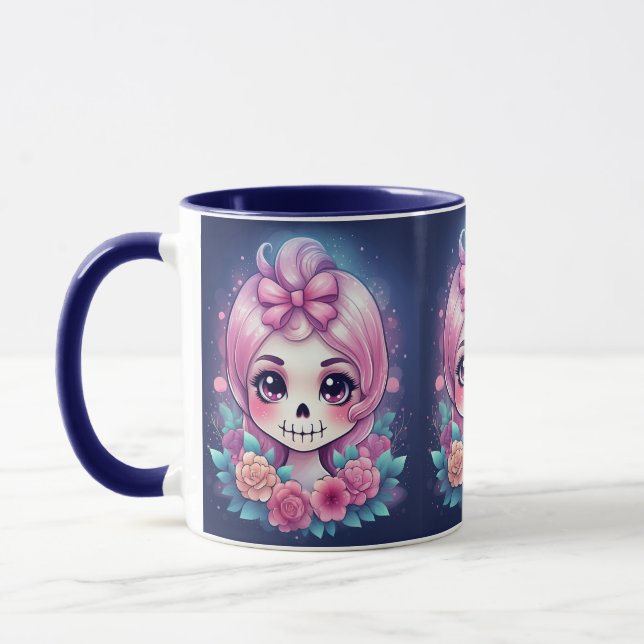 Caneca de Caveira Fofa (Esquerda)