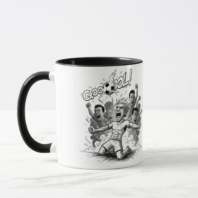 Caneca de Celebração de Gol para Fãs de Futebol (Esquerda)