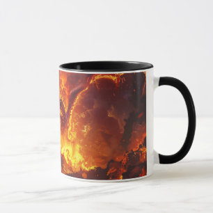 Caneca de Cerâmica 11oz Dragão de Lava