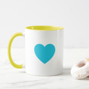 Caneca de Cerâmica Amarela Pastel Personalizada &