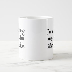 Caneca de cerâmica branca clássica jumbo Venti-tam