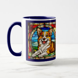 Caneca de cerâmica de Corgi Galês Fofo