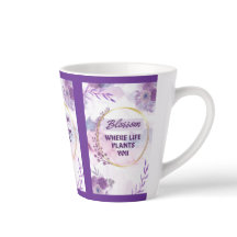Caneca de Cerâmica Floral Inspiradora | Xícara de