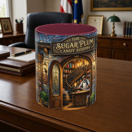 Caneca de Cerâmica Loja de Doces Sugar Plum