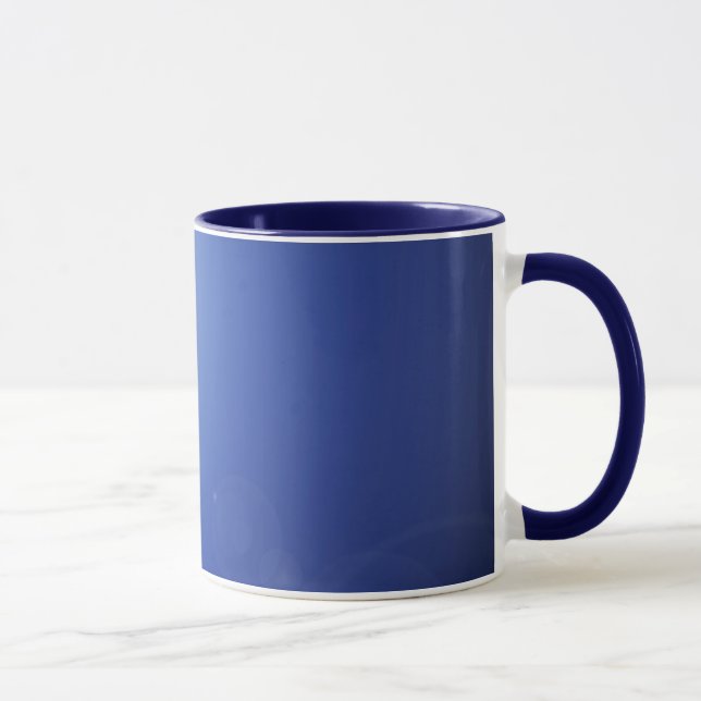 Caneca de Cerâmica Luz da Lua Azul (Direita)