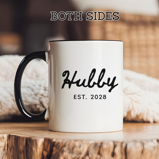 Caneca de Cerâmica Personalizada para Presente de  (Engagement gifts for couples, Wedding gifts for bride and groom, Wifey and Hubby matching mugs)