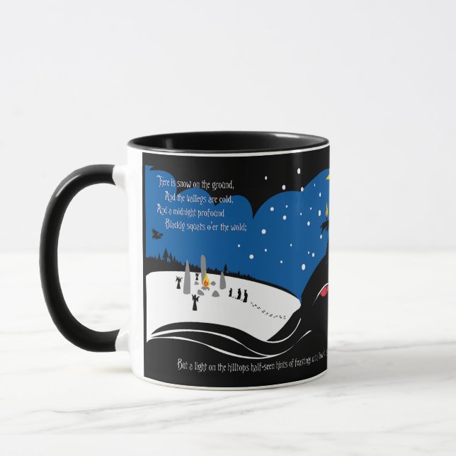 Caneca de Cerâmica Yule Horror (Esquerda)