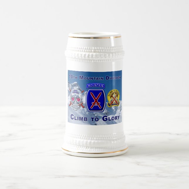 Caneca De Cerveja 10ª Divisão de Montanha  (Centro)