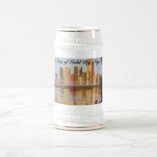 Caneca De Cerveja 100_2986_0251, cidade de Chicago… do ouro pelo R