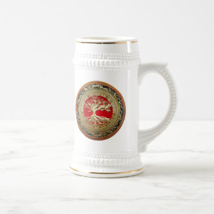 Caneca De Cerveja [200] Treasure Trove: Árvore Celta da Vida [Doura