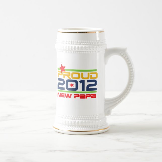 Caneca De Cerveja 2012 Novo Papá - Camisas e presentes (Direita)