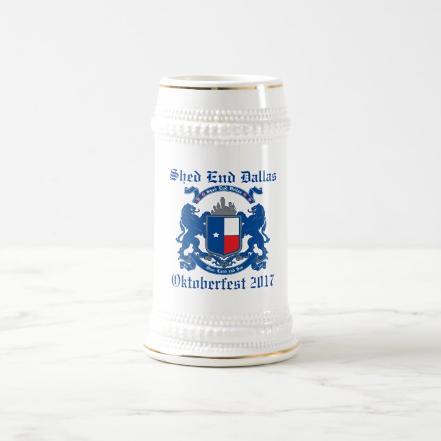 Caneca de cerveja 2017 de Dallas Oktoberfest da (Centro)