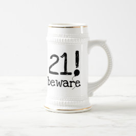 Caneca De Cerveja 21 Beware