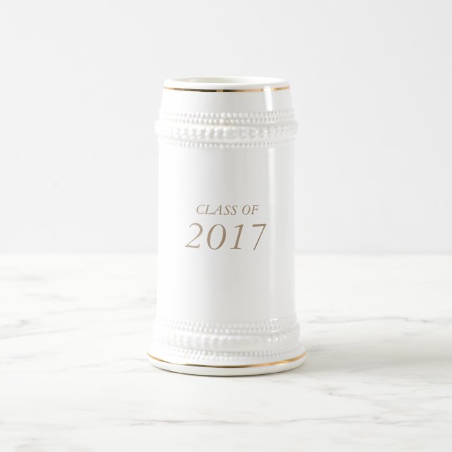 Caneca De Cerveja 22 onças. "CLASSE de 2017" formandos/canecas de (Centro)