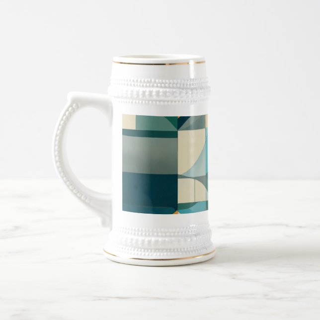 Caneca de cerveja 22 oz - Padrões geométricos mini (Esquerda)