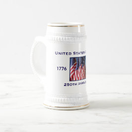Caneca De Cerveja 250º Aniversário EUA Patriótico