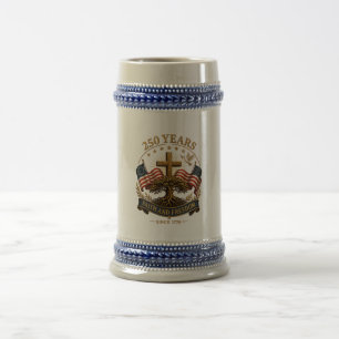 Caneca De Cerveja 250 Anos Fé e Liberdade
