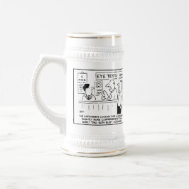 Caneca De Cerveja 2 Óptico Divertido Considerou Cartoons para Person